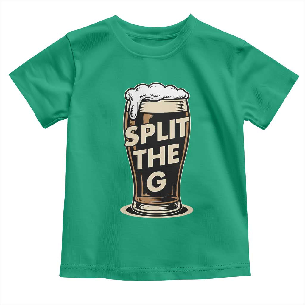 Funny Irish Beer Slit The G Toddler T Shirt Stout Beer Drinking Lover TS11 Irish Green Print Your Wear