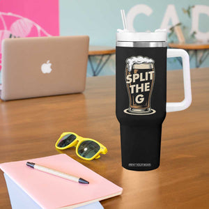 Funny Irish Beer Slit The G Tumbler With Handle Stout Beer Drinking Lover TS11 Print Your Wear
