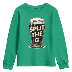 Funny Irish Beer Slit The G Youth Sweatshirt Stout Beer Drinking Lover TS11 Irish Green Print Your Wear