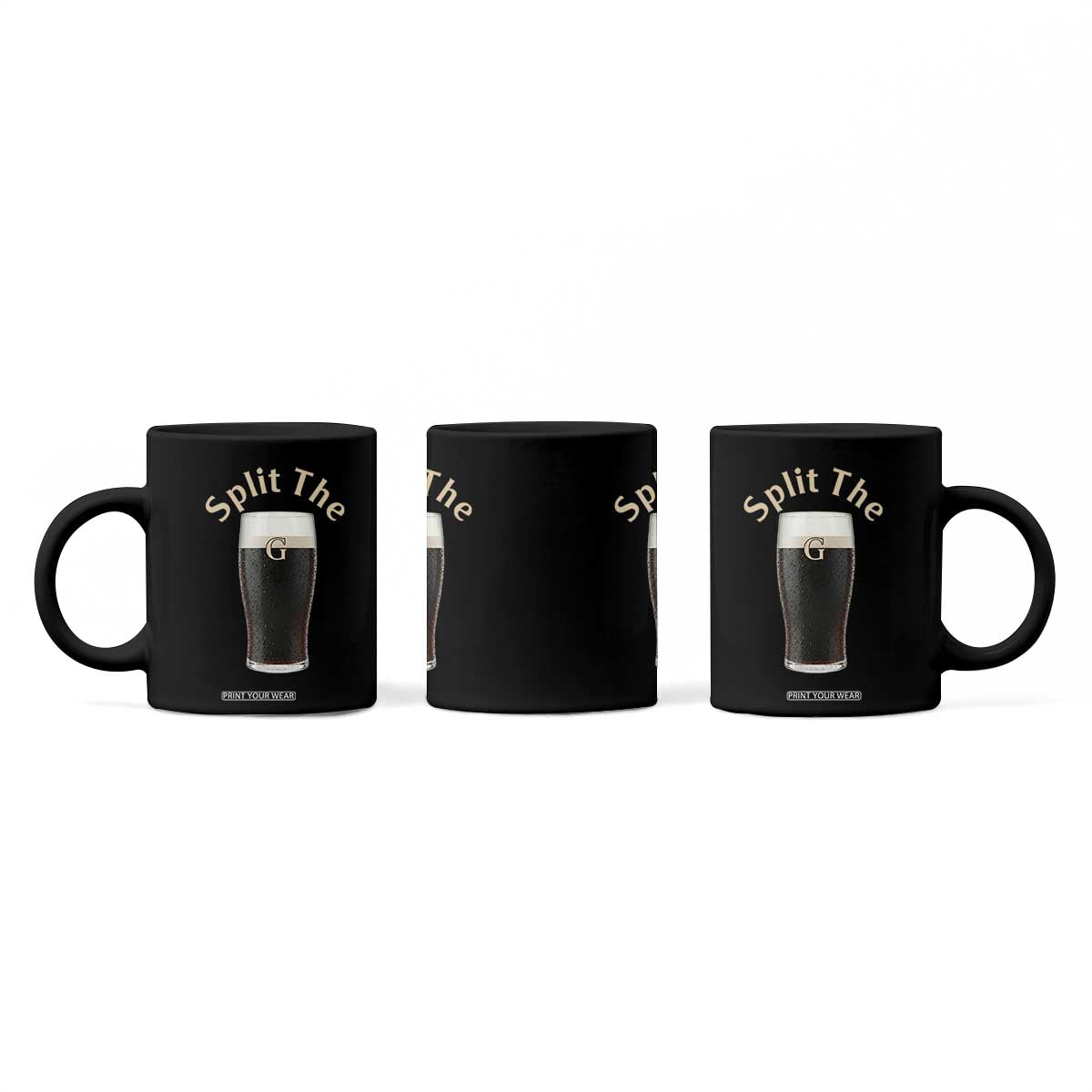 Funny Irish Beer Split The G Coffee Mug St Patricks Day Stout Beer Drinking Day TS11 Print Your Wear