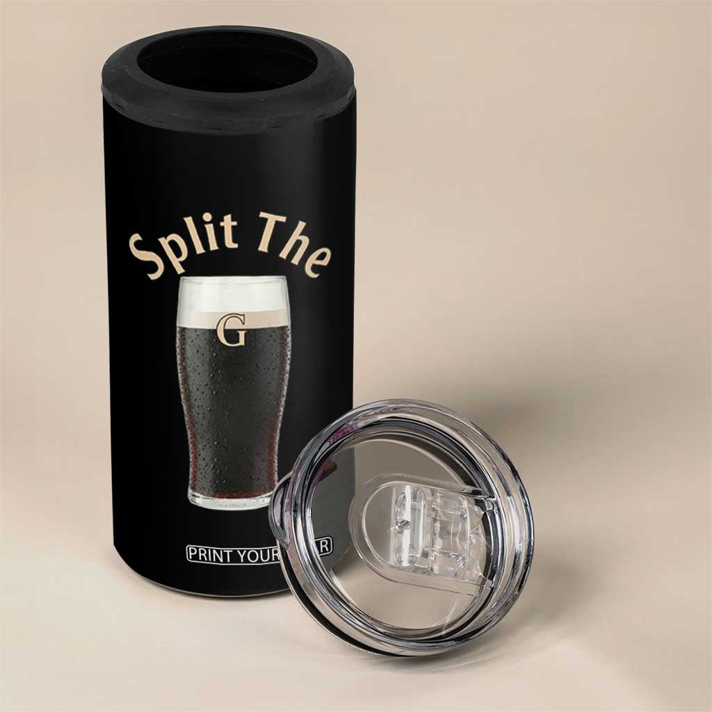 Funny Irish Beer Split The G 4 in 1 Can Cooler Tumbler St Patricks Day Stout Beer Drinking Day TS11 Print Your Wear
