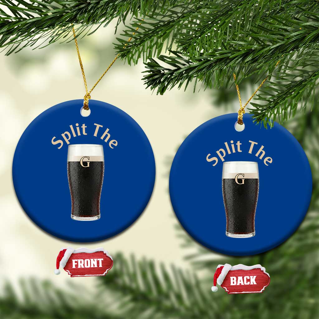 Funny Irish Beer Split The G Ceramic Ornament St Patricks Day Stout Beer Drinking Day TS11 1pc Blue Print Your Wear