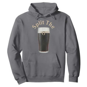 Funny Irish Beer Split The G Hoodie St Patricks Day Stout Beer Drinking Day TS11 Charcoal Print Your Wear