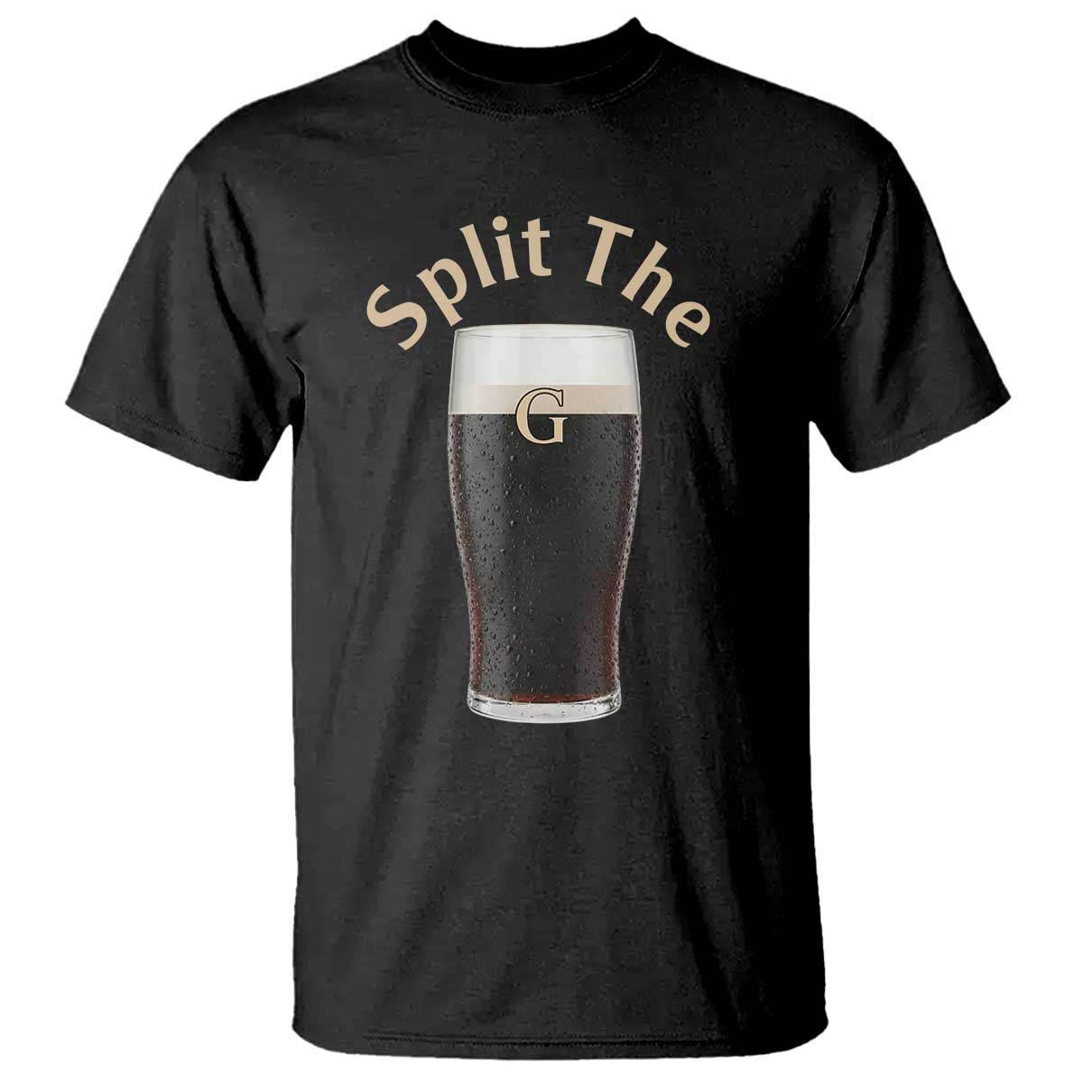 Funny Irish Beer Split The G T Shirt St Patricks Day Stout Beer Drinking Day TS11 Black Print Your Wear