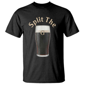 Funny Irish Beer Split The G T Shirt St Patricks Day Stout Beer Drinking Day TS11 Black Print Your Wear