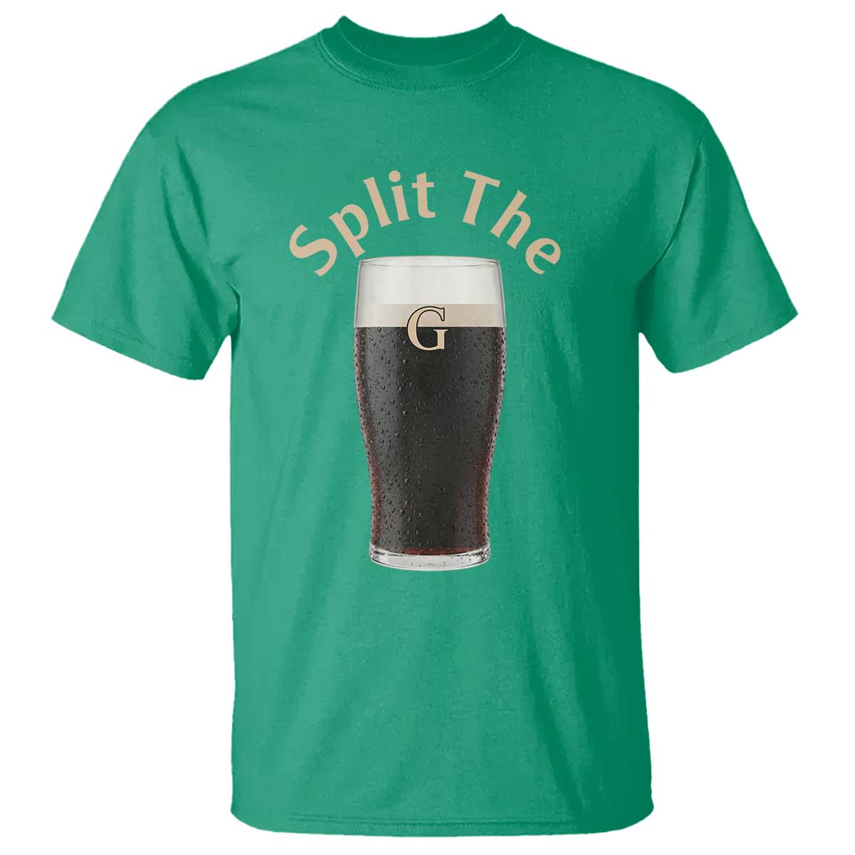 Funny Irish Beer Split The G T Shirt St Patricks Day Stout Beer Drinking Day TS11 Irish Green Print Your Wear