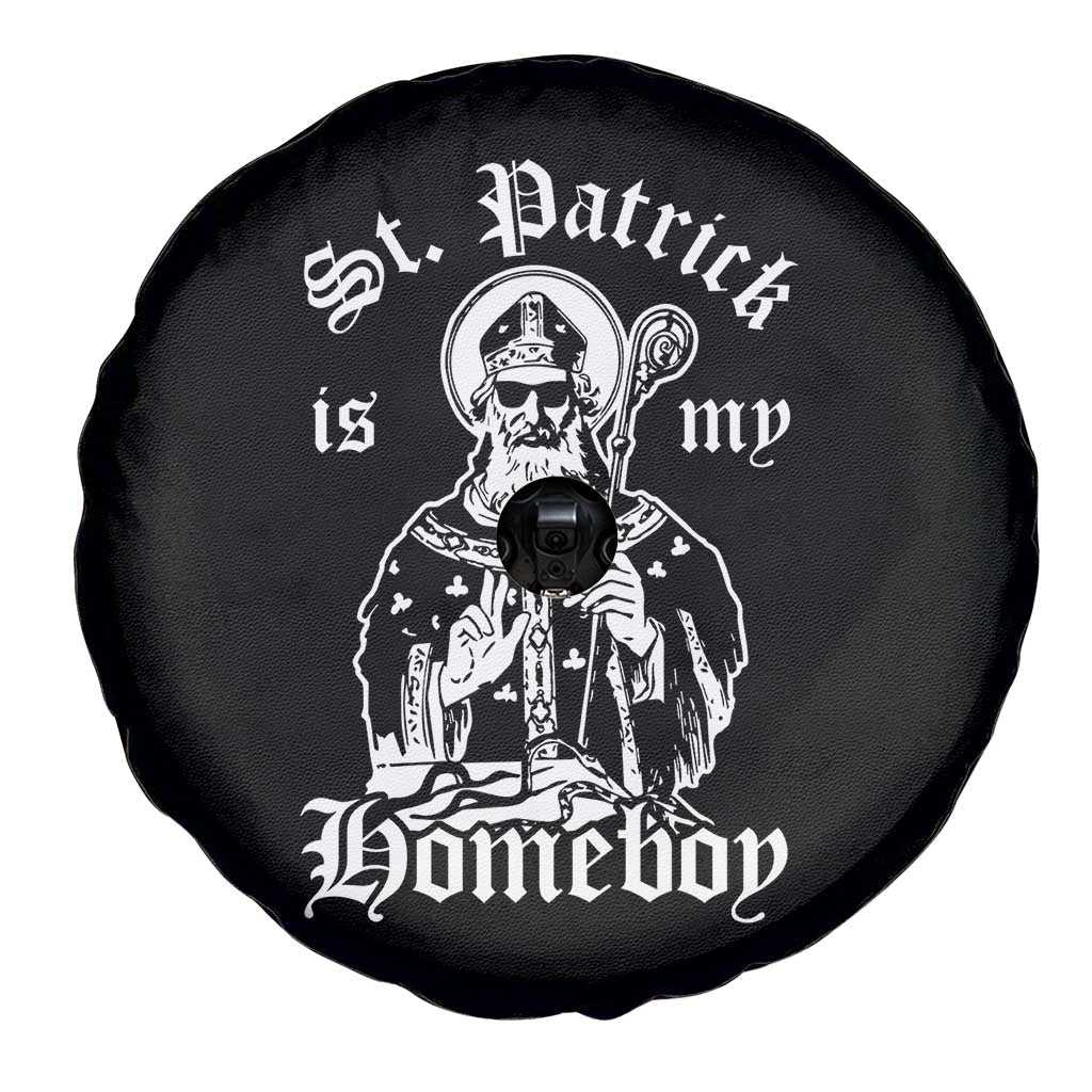 Saint Patrick Is My Homeboy Spare Tire Cover Funny St Patricks Day TS11 Print Your Wear