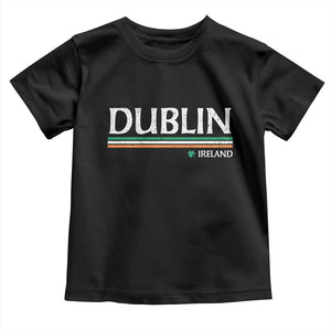 Dublin Ireland Toddler T Shirt Ireland Flag Souvenirs St Patricks Day Shamrock TS11 Black Print Your Wear