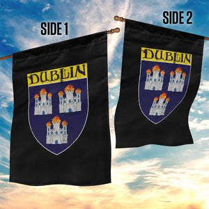 Dublin Ireland Garden Flag The Coat of Arms of Dublin Three Burning Castles TS11 Print Your Wear