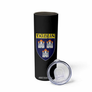 Dublin Ireland Skinny Tumbler The Coat of Arms of Dublin Three Burning Castles TS11 Print Your Wear