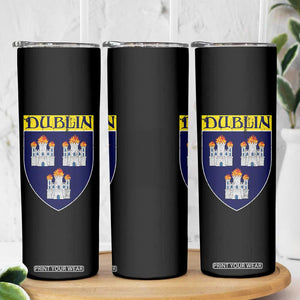Dublin Ireland Skinny Tumbler The Coat of Arms of Dublin Three Burning Castles TS11 Print Your Wear