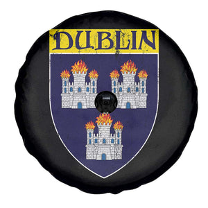 Dublin Ireland Spare Tire Cover The Coat of Arms of Dublin Three Burning Castles TS11 Print Your Wear