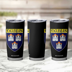 Dublin Ireland Tumbler Cup The Coat of Arms of Dublin Three Burning Castles TS11 Print Your Wear