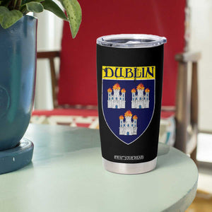 Dublin Ireland Tumbler Cup The Coat of Arms of Dublin Three Burning Castles TS11 Print Your Wear