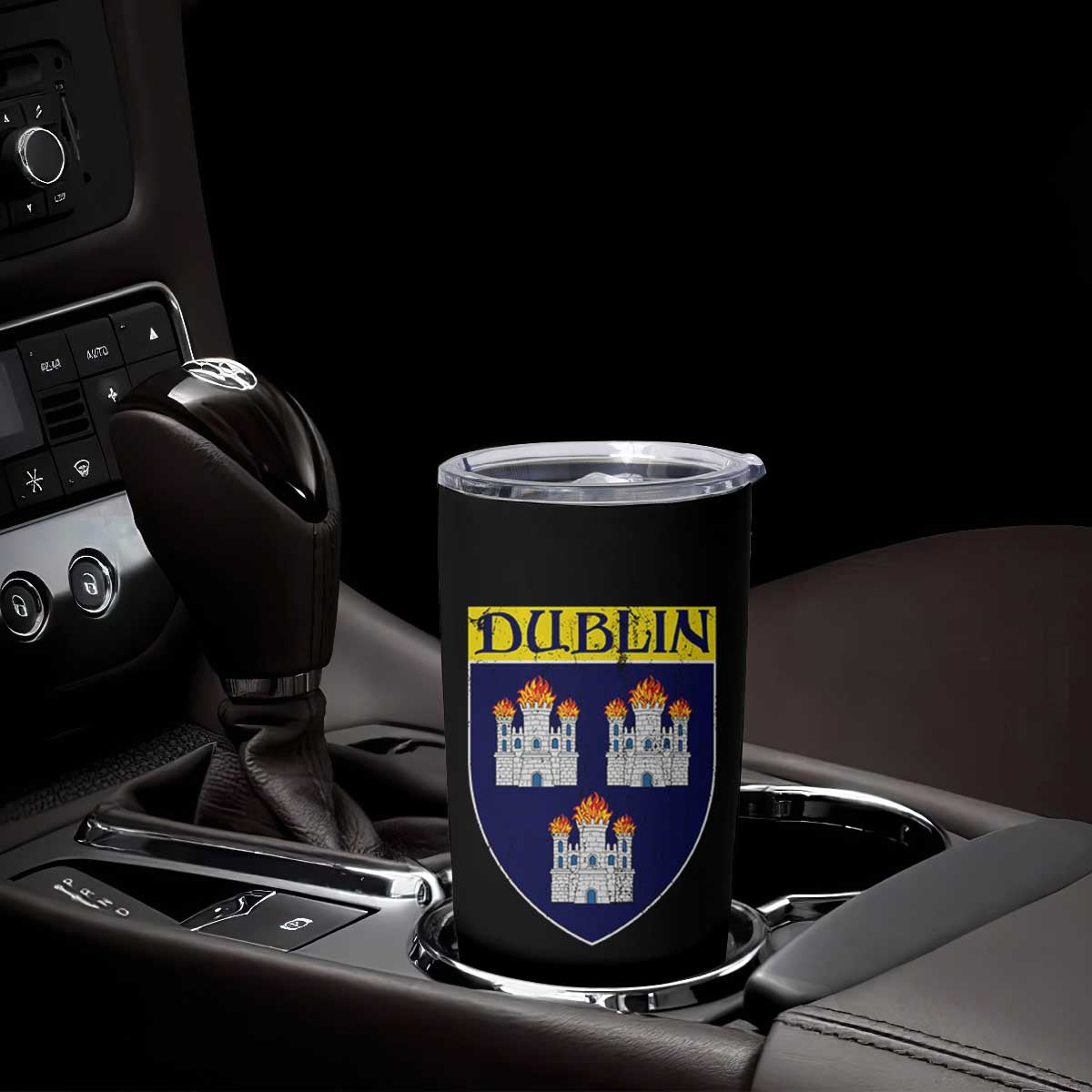 Dublin Ireland Tumbler Cup The Coat of Arms of Dublin Three Burning Castles TS11 Print Your Wear