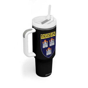 Dublin Ireland Tumbler With Handle The Coat of Arms of Dublin Three Burning Castles TS11 Print Your Wear