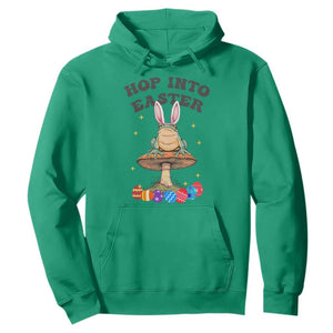 Funny Hop Into Easter Hoodie Easter Day Frog Bunny Egg TS11 Irish Green Print Your Wear