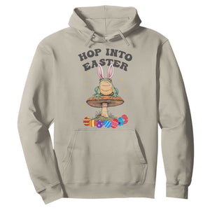 Funny Hop Into Easter Hoodie Easter Day Frog Bunny Egg TS11 Sand Print Your Wear