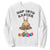 Funny Hop Into Easter Sweatshirt Easter Day Frog Bunny Egg TS11 White Print Your Wear