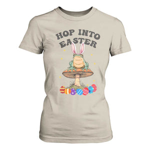 Funny Hop Into Easter T Shirt For Women Easter Day Frog Bunny Egg TS11 Sand Print Your Wear