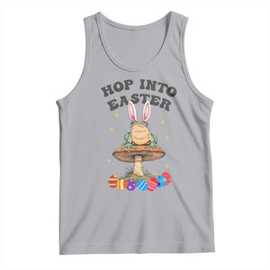 Funny Hop Into Easter Tank Top Easter Day Frog Bunny Egg TS11 Athletic Heather Print Your Wear