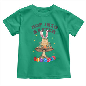 Funny Hop Into Easter Toddler T Shirt Easter Day Frog Bunny Egg TS11 Irish Green Print Your Wear