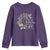 Military Child Month Youth Sweatshirt Land Of The Free Because My Daddy Is Great Purple Sunflower TS11 Purple Print Your Wear