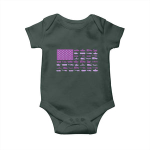 Military Child Month Military Transport American Flag Baby Onesie TS11 Print Your Wear