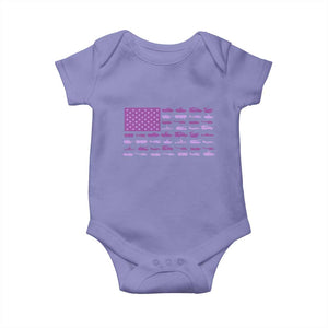 Military Child Month Military Transport American Flag Baby Onesie TS11 Violet Print Your Wear