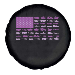 Military Child Month Military Transport American Flag Spare Tire Cover TS11 Print Your Wear