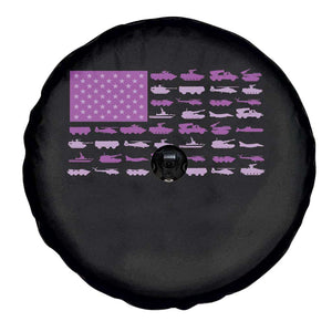 Military Child Month Military Transport American Flag Spare Tire Cover TS11 Print Your Wear