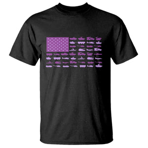 Military Child Month Military Transport American Flag T Shirt TS11 Black Print Your Wear