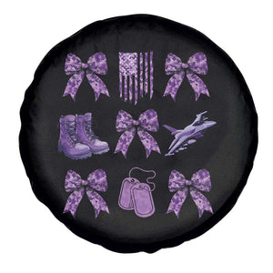 Military Kid Month Camo Coquette Bow Spare Tire Cover TS11 Print Your Wear