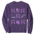 Military Kid Month Camo Coquette Bow Sweatshirt TS11 Purple Print Your Wear