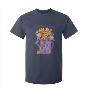Military Kids Bloom Where They Are Planted T Shirt For Kid Military Child Month Flower TS11 Navy Print Your Wear