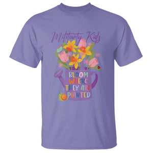 Military Kids Bloom Where They Are Planted T Shirt Military Child Month Flower TS11 Violet Print Your Wear