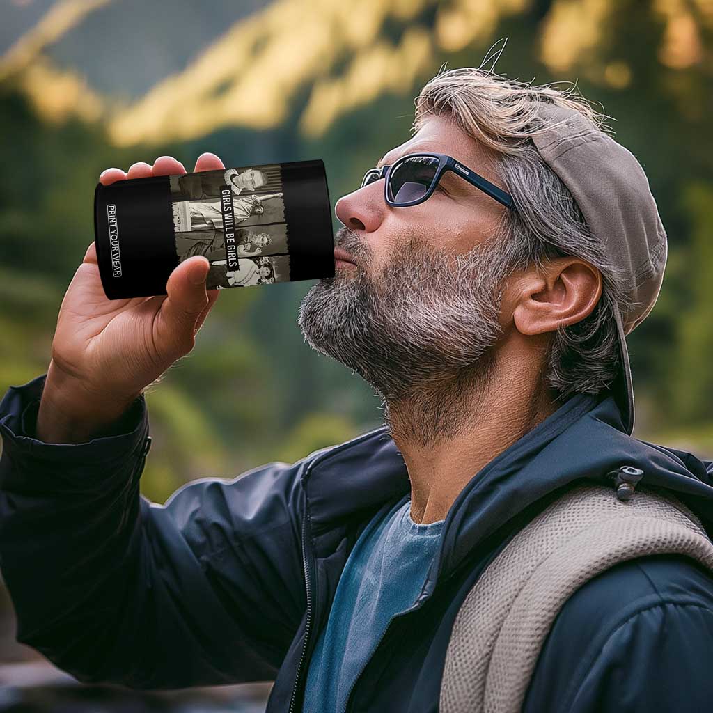 Girls Will Be Girls 4 in 1 Can Cooler Tumbler Feminist Empowerment Historical Icons TS11 Print Your Wear