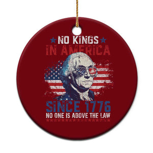 Funny No King In America Since 1776 No One Is Above The Law Ceramic Ornament George Washington TS11 1pc Red Print Your Wear