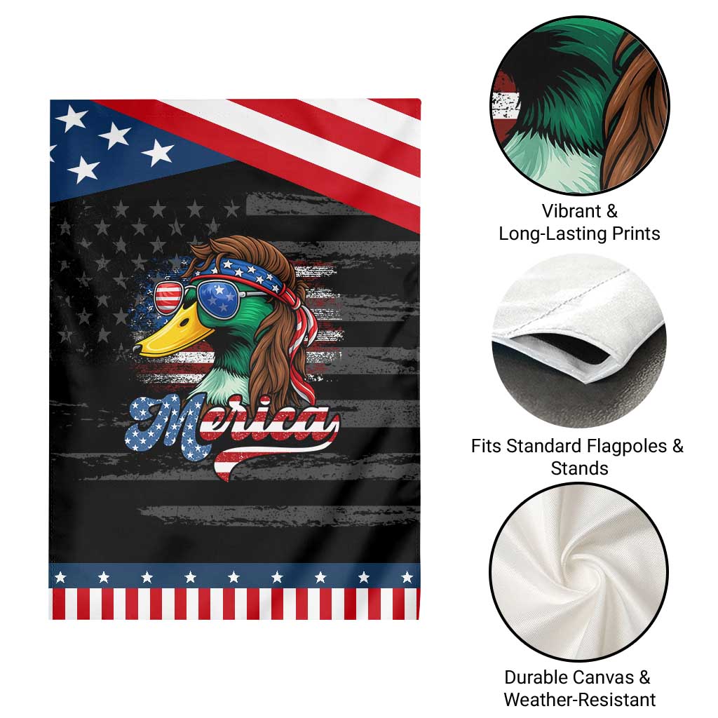 Funny Duck Merica Garden Flag 4th Of July American Flag Patriotic Hunting TS11 Print Your Wear