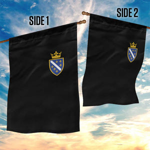 Bosnia and Herzegovina Flag Emblem with Crown Garden Flag
