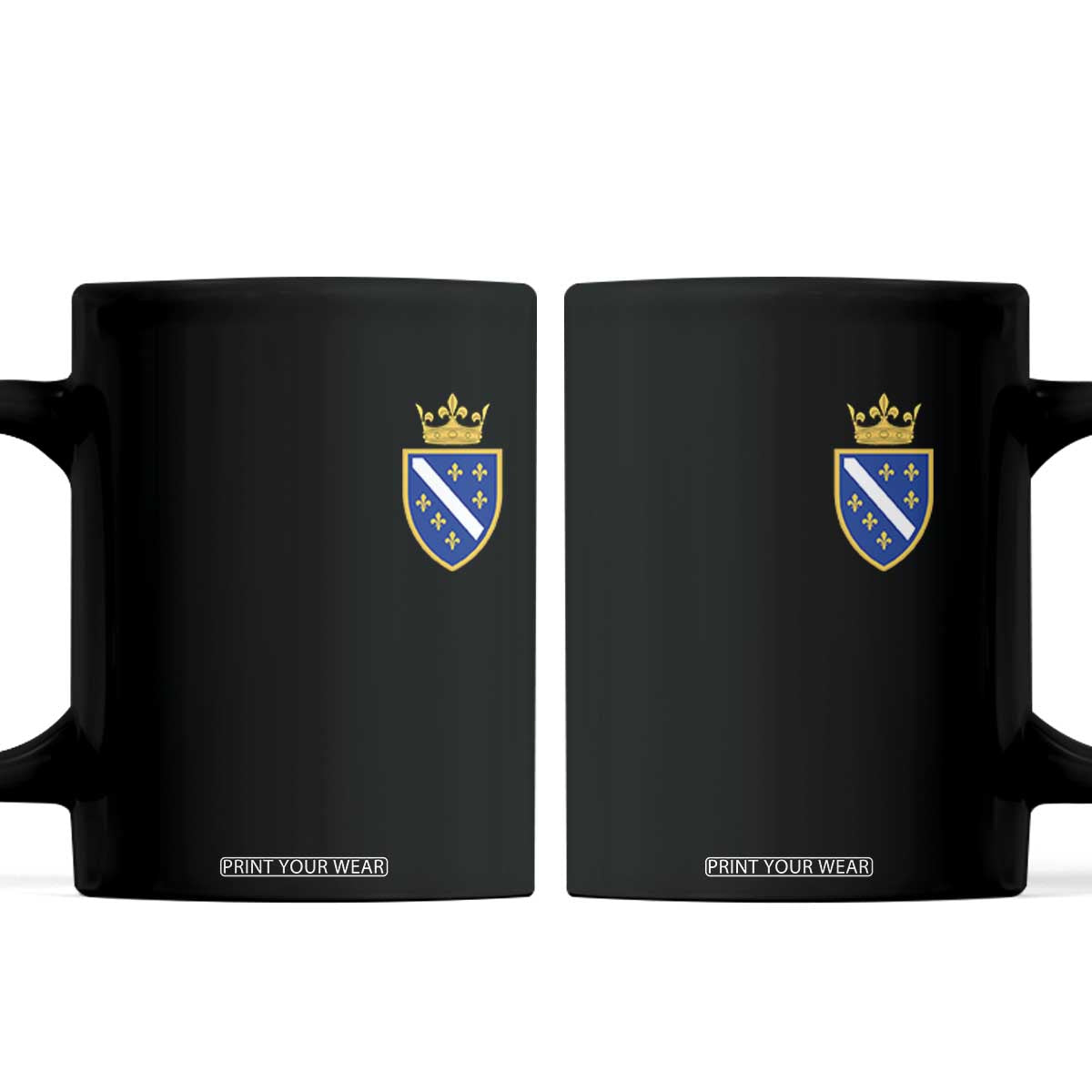Bosnia and Herzegovina Flag Emblem with Crown Coffee Mug