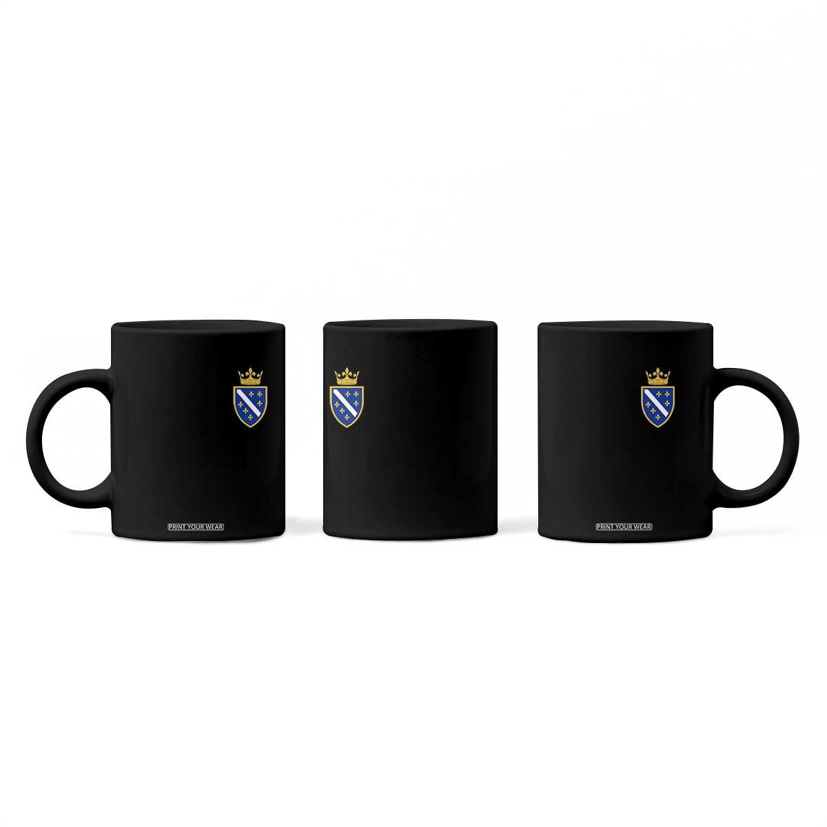 Bosnia and Herzegovina Flag Emblem with Crown Coffee Mug