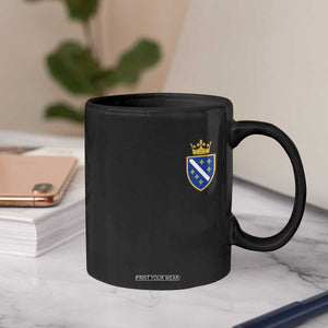 Bosnia and Herzegovina Flag Emblem with Crown Coffee Mug