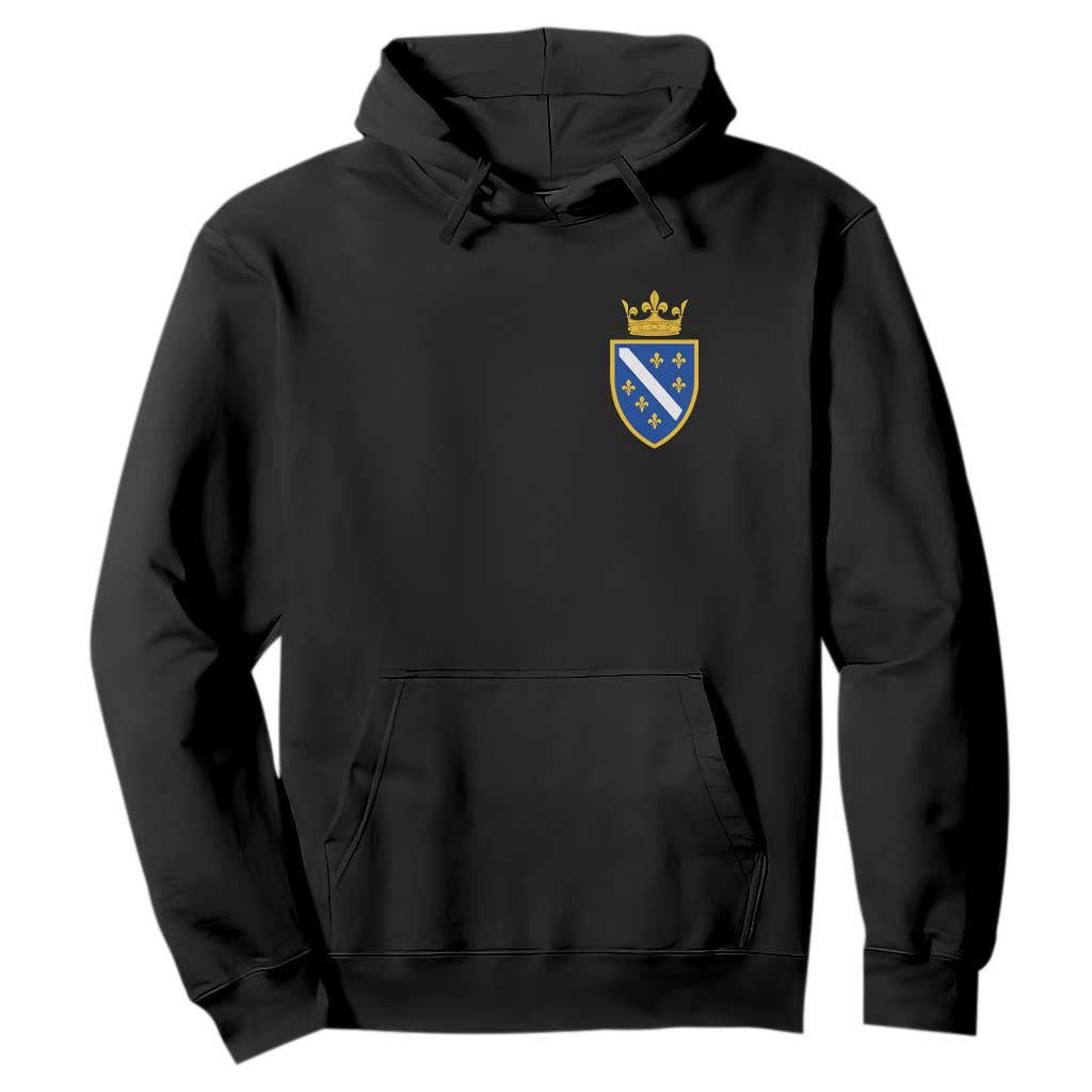 Bosnia and Herzegovina Flag Emblem with Crown Hoodie