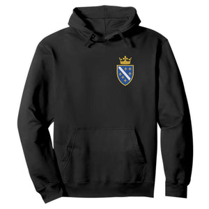 Bosnia and Herzegovina Flag Emblem with Crown Hoodie