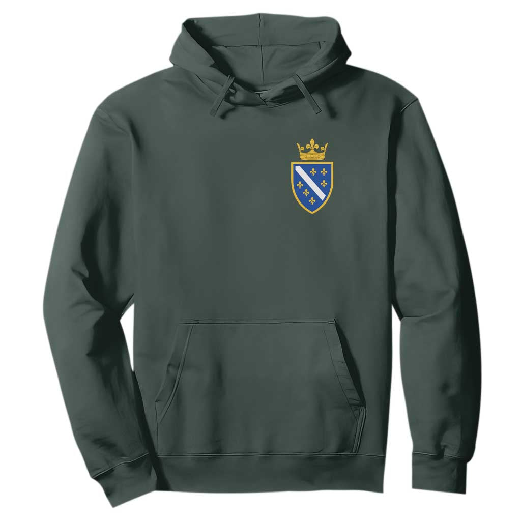 Bosnia and Herzegovina Flag Emblem with Crown Hoodie