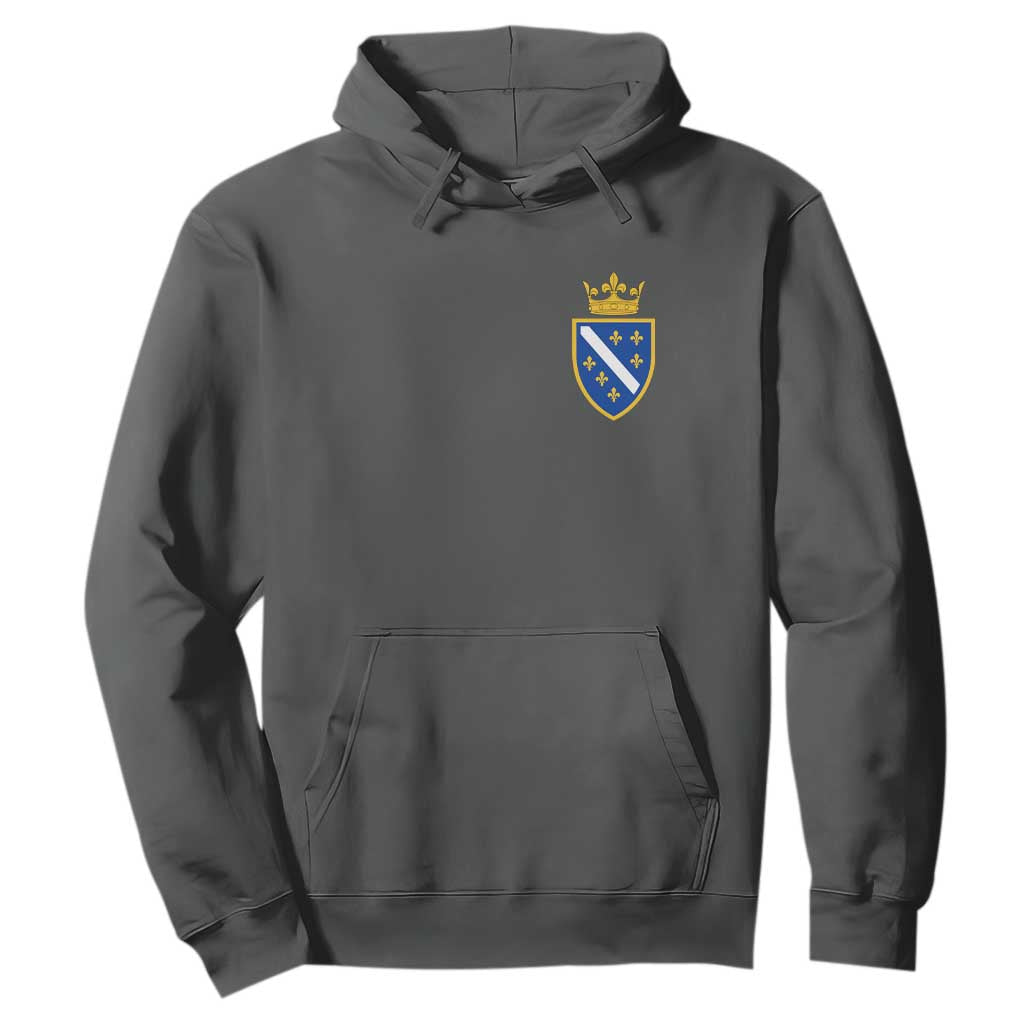Bosnia and Herzegovina Flag Emblem with Crown Hoodie