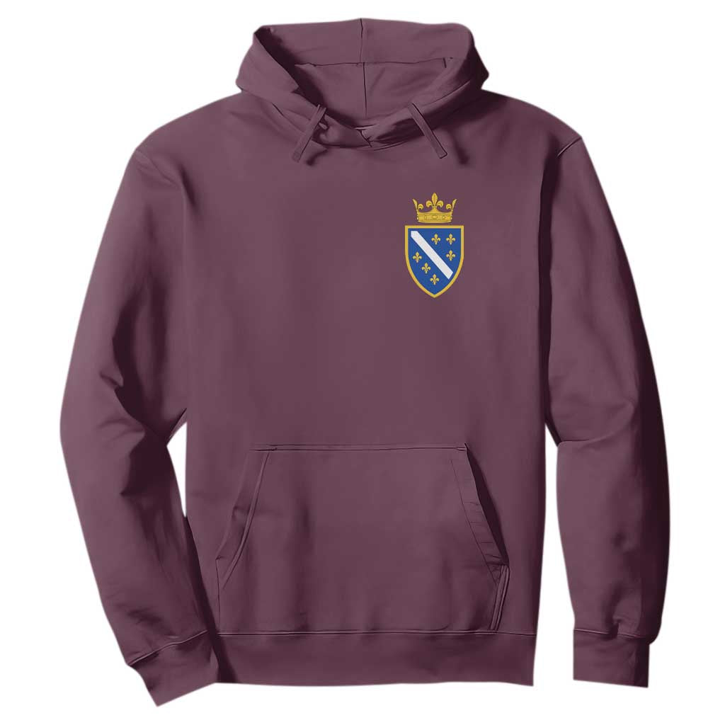 Bosnia and Herzegovina Flag Emblem with Crown Hoodie