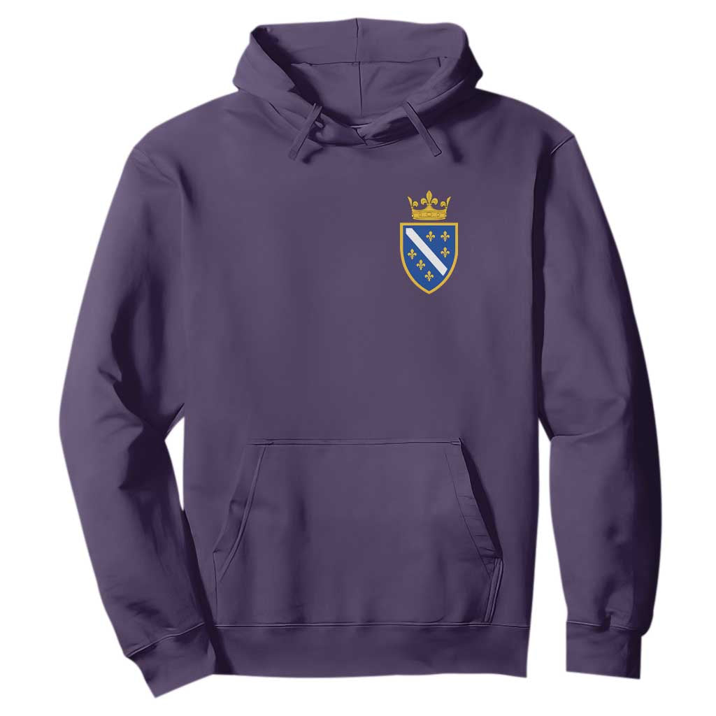 Bosnia and Herzegovina Flag Emblem with Crown Hoodie