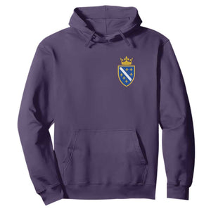 Bosnia and Herzegovina Flag Emblem with Crown Hoodie